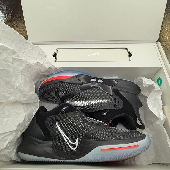 Nike Adapt BB 2.0 Black/White/Bright Crimson Auto Laces Mens SZ 11 - Picture 3 of 12
